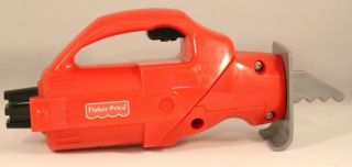 Fisher Price Red Toy Sawzall / Table Saw 2 In 1 Construction Play Sounds 3,  Kids
