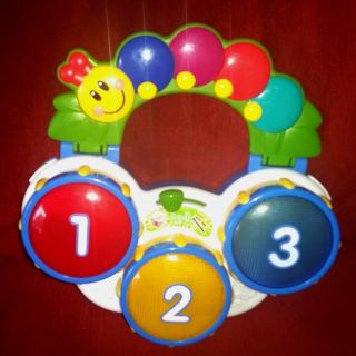 Baby Einstein Discover Drums Tri - Lingual 3 Play Modes Lights Up Music Sounds