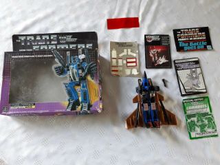 Vintage Hasbro Transformers G1 Decepticon Dirge Complete W/accessories And Box