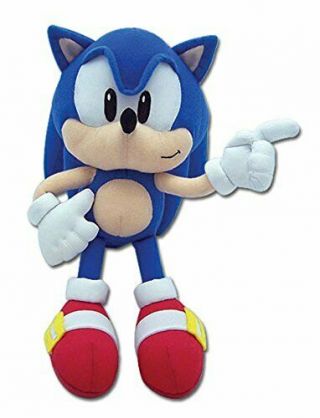 Great Eastern Sonic The Hedgehog Classic Sonic 9 " Stuffed Plush Authentic Usa