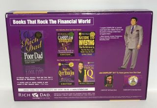 Cashflow 101 Investing Board Game plus 3 CD Set 2010 Rich Dad Poor Dad Complete 8