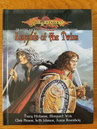 Dragonlance Legends Of The Twins Hc D20 Dungeons & Dragons 3rd Edition
