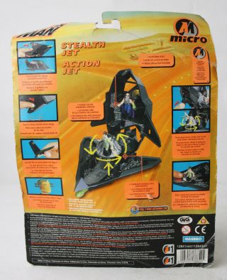 VERY RARE VINTAGE 1996 ACTION MAN MICRO STEALTH JET HASBRO MOSC 2