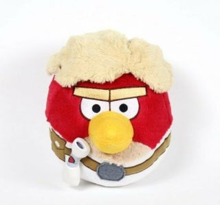 Angry Birds Star Wars Luke Skywalker Stuffed Plush Toy Red Bird 8 "