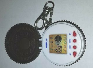 Giga Pets Oreo Mouse Virtual Pet Tiger Handheld 1998 Keychain Cookie