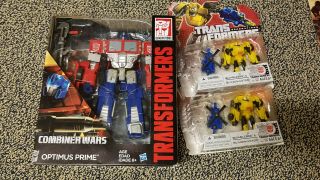 Transformers Combiner Wars Optimus Prime,  X2 Bumblebee Blazemaster