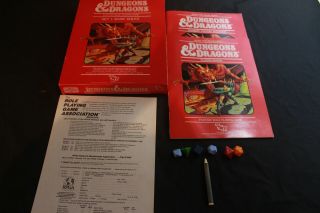 Dungeons & Dragons Set 1 Basic Rules [1011] 1983 Fantasy Rpg D&d Tsr