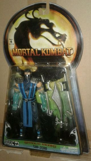 2005 Jazwares Mortal Kombat 6 " Sub - Zero Action Figure Moc Rare