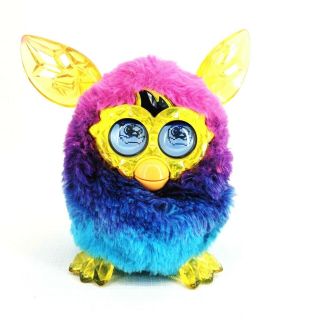 Furby Boom Crystal Series Talking Toy Hasbro Blue Purple Pink Ombre -