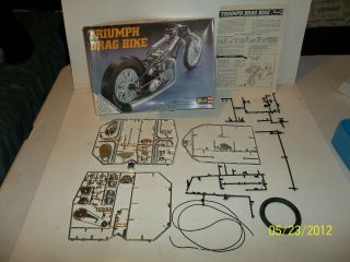 Revell Triumph Drag Bike Motorcycle 1/8 H - 1560 Model Kit Parts Only D1