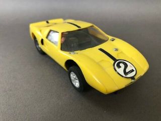 Strombecker Ford Gt 40 1/32 Scale Slot Car In Yellow