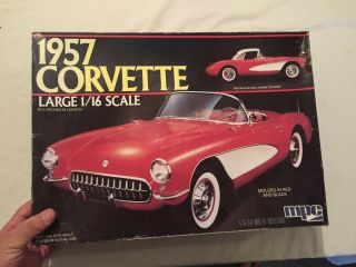 Rare Mpc 1957 Chevy Corvette Model Kit 1/16 Large Scale Red