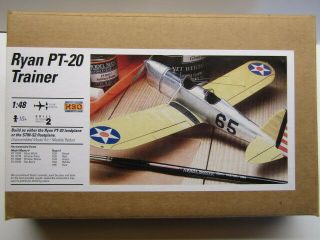 Testors 1:48 Scale Ryan Pt - 20 U.  S.  Army Trainer Model Kit - - 7510
