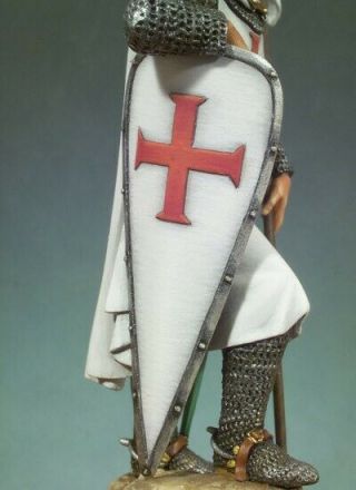 Andrea Knight Templar 90mm White Metal Unpainted Kit Pre - Owned 4