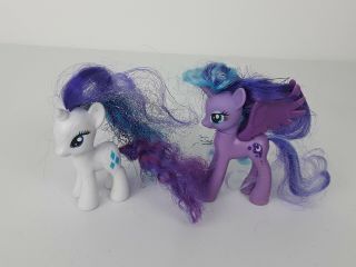 My Little Pony G4 Rarity And Princess Luna Brushable Hair Figure 2010 Hasbro