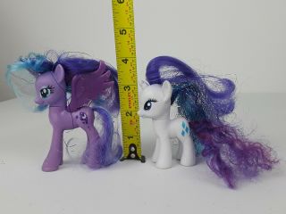 My Little Pony G4 Rarity and Princess Luna Brushable Hair Figure 2010 Hasbro 8