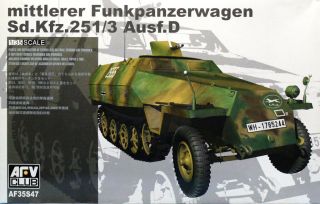 Afv Club 1:35 Mittlerer Funkpanzerwagen Sd.  Kfz.  251/3 Ausf.  D Kit Af35s47u