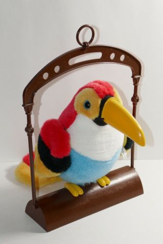 Chain Fong Talking Parrot Macaw Toucan Electronic Repeating Tiki Room Bird Toy