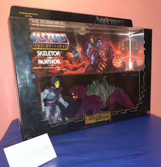 Masters Of The Universe Skeletor & Panthor Motu Commemorative Series Figures Moc