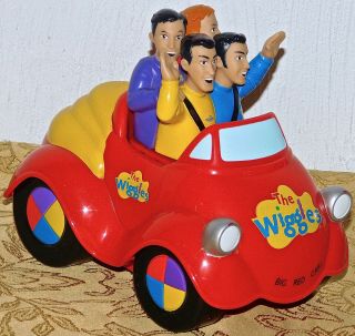 The Wiggles Big Red Car 2003 Spin Master Battery Operated - Musical Toy 8 " Long@@
