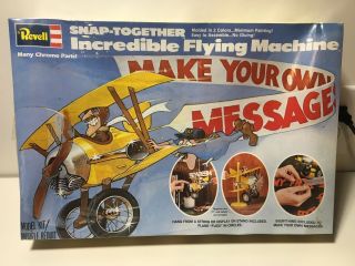 Revell Snap Incredible Flying Machine Factory 8104 1980 Last One