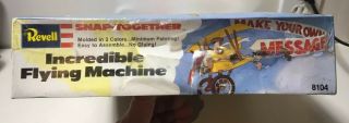 Revell Snap Incredible Flying Machine FACTORY 8104 1980 LAST ONE 2