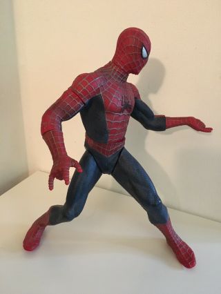 2002 Marvel Spiderman The Movie 12” Poseable Action Figure Large