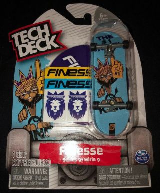 Tech Deck Series 9 2019 Skate Fingerboard Finesse King Stickers.  Rare