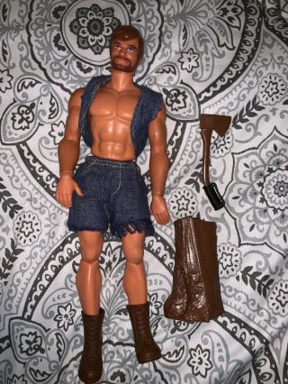 Vintage 1971 Mattel Big Jim Big Josh Action Figure With Outfit & Gear