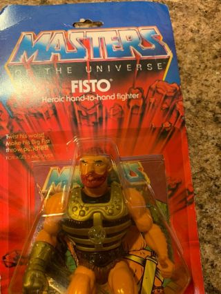 Mattel Masters of the Universe Fisto Action Figure MOC 1984 He Man MOTU 3