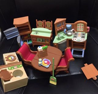 Fisher Price Loving Family Dollhouse Furniture Kitchen/ Laundry/ Dining Table