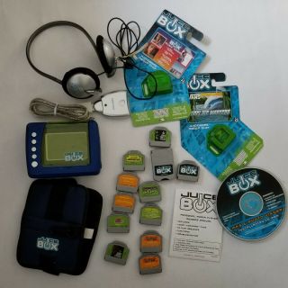 Large Mattel Juice Box Player,  Accessories And And Video Chips