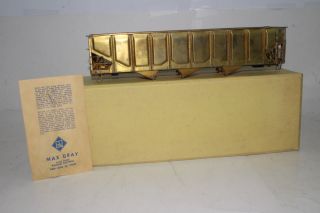 Max Gray O Scale Brass 705 Panel Side 70 Ton Triple - Bay Hopper,  Boxed