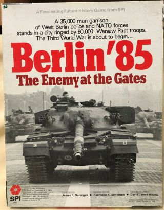 Berlin ‘85 The Enemy At The Gates Game Spi 2830 - Unpunched Boxed Version War