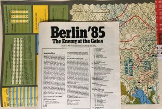 Berlin ‘85 The Enemy at the Gates Game SPI 2830 - Unpunched Boxed Version War 4