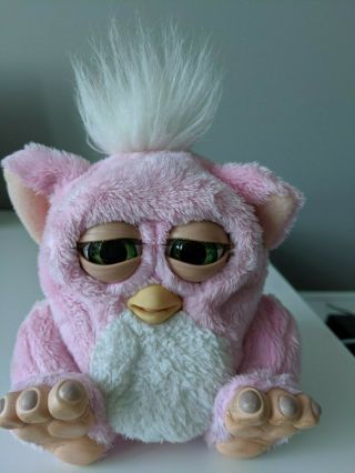 Vintage 2005 Furby Baby Pink Tiger Electronics Rubber Feet Moving Legs 59961
