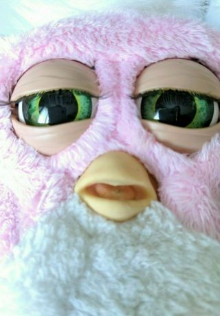 Vintage 2005 Furby Baby Pink Tiger Electronics Rubber Feet Moving Legs 59961 3