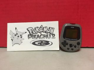Pokemon Pikachu 2 Gs Virtual Pet With Instructions 2000 Nintendo Pocket Monsters