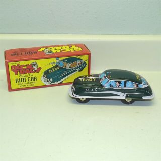 Schylling Dick Tracy Classic Tin Riot Car With Authentic Siren Sound