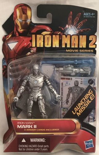 2010 Hasbro Marvel Iron Man 2 Movie Series Mark Ii / 2 Action Figure 02