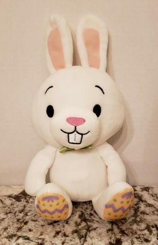 Htf Hallmark Plush White Bunny Rabbit 10 " Plush Stuffed Animal Pal