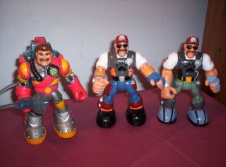Set Of 3 - 1999 Vintage Rescue Heroes