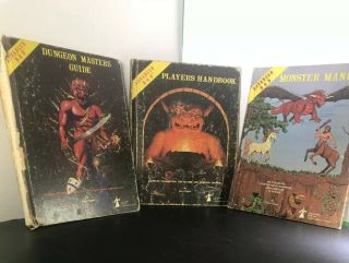 Dungeon And Dragons 1st Edition Core Books Dungeon Masters Players Guide Monster