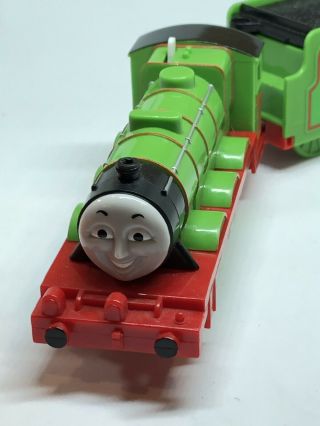 Trackmaster Thomas & Friends Henry With Tender Motorized Train Mattel 2