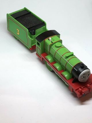 Trackmaster Thomas & Friends Henry With Tender Motorized Train Mattel 3