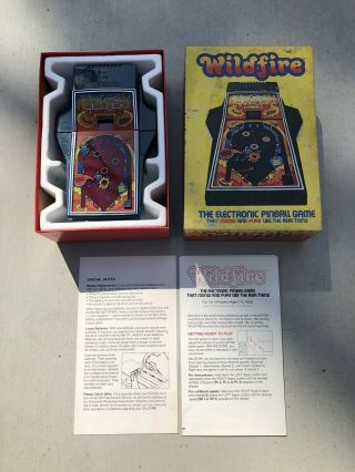 1979 Parker Brothers Wildfire Electronic Pinball Game Cib Complete