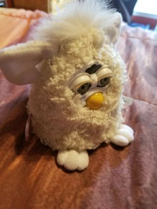 Furby Babies 1999 curly white fur 2