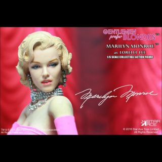 Star Ace Toys Gentlemen Prefer Blondes Marilyn Monroe 1/6 Figure Pink Version