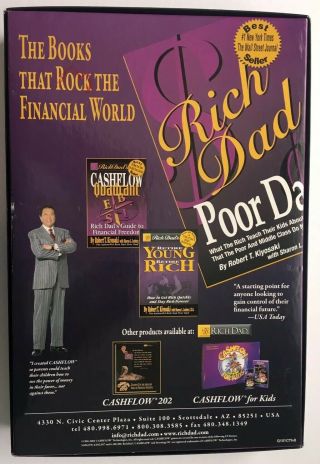 CASHFLOW 101 Board Game Investing 101 Rich Dad Poor Dad Robert Kiyosaki Complete 3