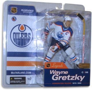 Wayne Gretzky Mcfarlane Legends Series 1 Nib Figure Oilers White Chase Variant